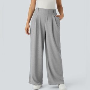 HALARA Gray Wide Leg High-Waisted Pants